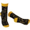 Ponožky Bennonky Bennon černé/žluté (Velikost 36-38)
