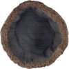 Čepice zimní Papakha z hnědé kožešiny s černým vrškem (Velikost 57)