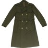 Plášť vycházkový kabát dvouřadý zelený ČSLA (Velikost 164-92-78 (stříbrné knoflíky))