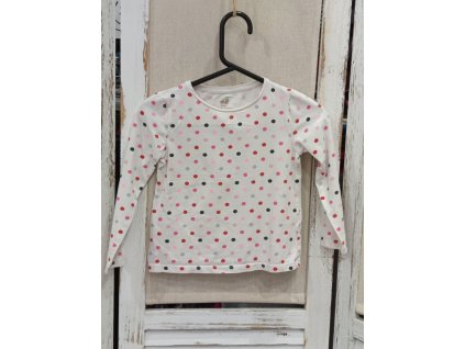 Dívčí tričko velikost 98/104 h&m dlouhý rukáv