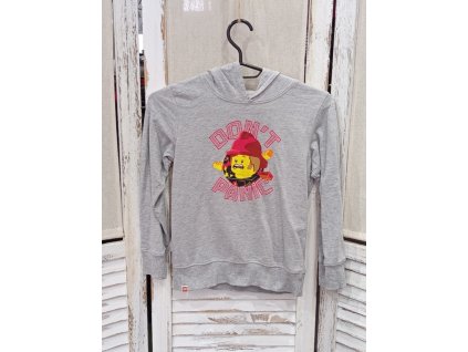 Chlapecká mikina velikost 122/128 s kapucí Lego