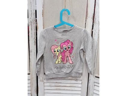 Dívčí mikina velikost 110 Pony bez kapucí  nová