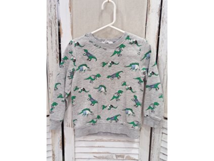 Chlapecká mikina velikost 110/116 bez kapuci