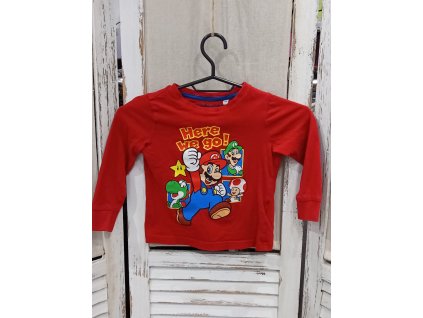 Chlapecké tričko velikost 104 Super Mario