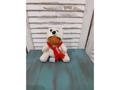 Plyšová hračka od coca-coly hroch a lední medvěd