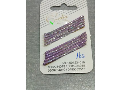 Sponky do vlasů/ pinety 1 balení 10 ks třpytky