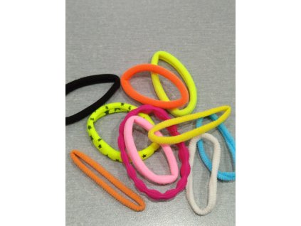 Gumičky do vlasů mix 1 balení 10 kusů