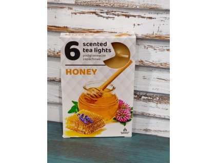 Čajové svíčky Honey 6ks