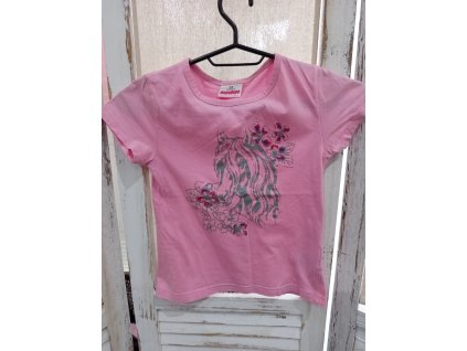 Dívčí tričko velikost 128 Dopodopo koník