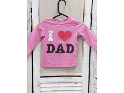 Dívčí tričko s dlouhým rukávem velikost 80 H&M