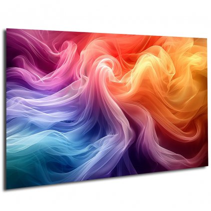 Abstraktní obraz Snový barevný kouř 3 2 blank side view