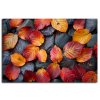 Abstraktní obraz Podzimní listy 3 2 blank front view