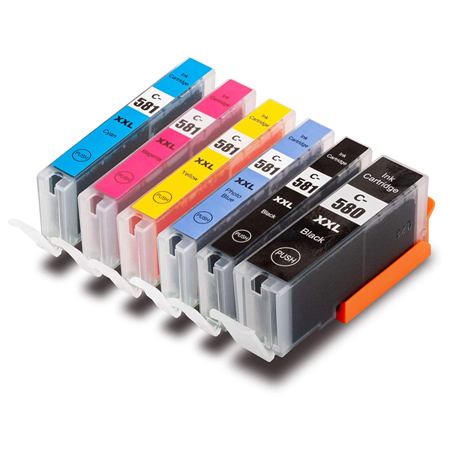 Tinta Canon PGI-580XXL / CLI-581XXL + Photo Blue  multipack (6 kaziet v sade) - kompatibilný