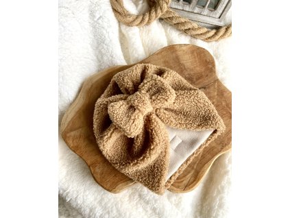 Turban TEDDY CURLY Camel