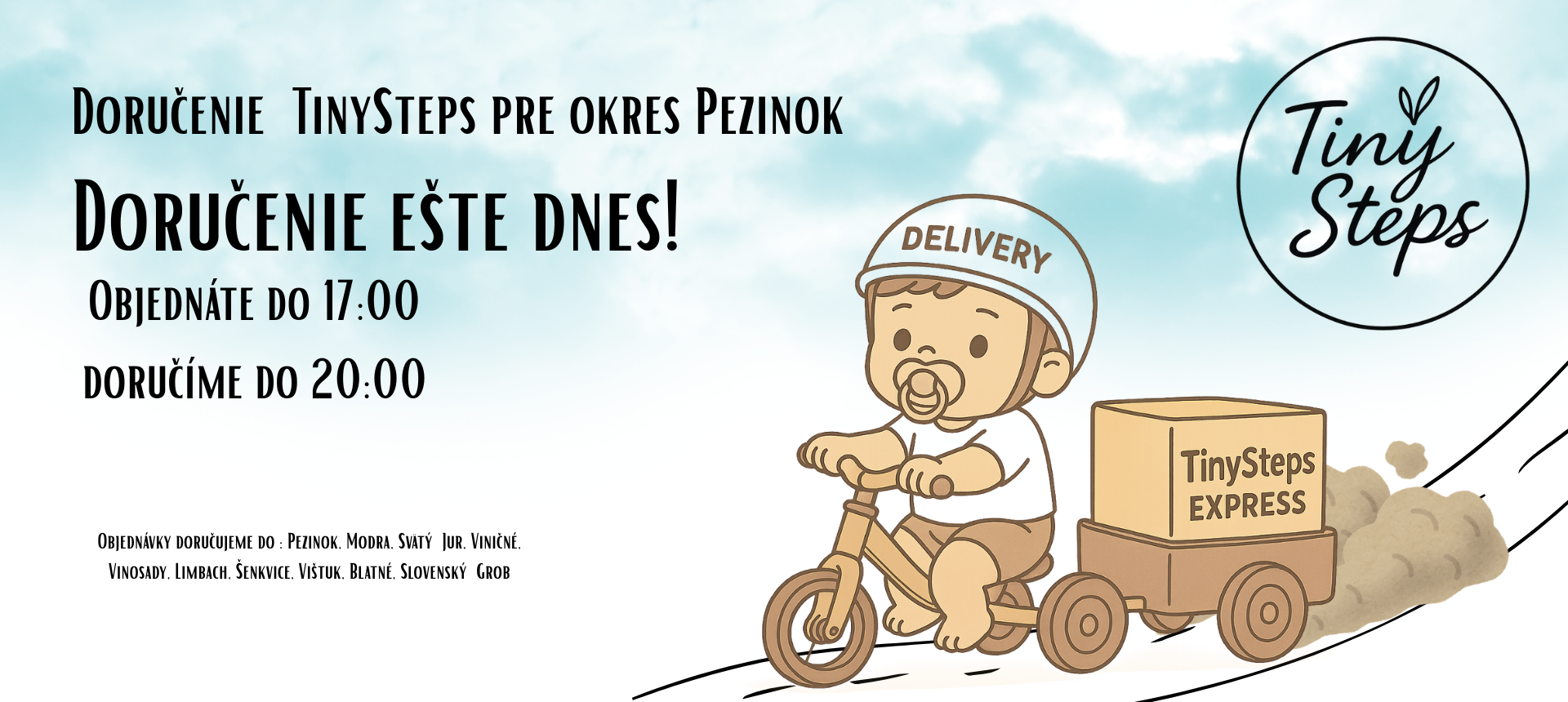 Doprava TinySteps pre okres Pezinok