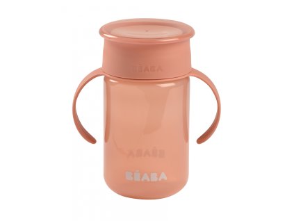 Beaba Hrnček trénovací 360° Pink 340 ml 12m+ (1)