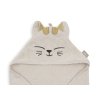 Jollein Osuška s kapucňou froté 75x75cm mačička Charlie (3)