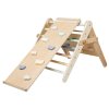 Montessori rastúci Piklerovej trojuholník 59 cm 3v1 s activity boardom a doskou 2v1 pastel 1