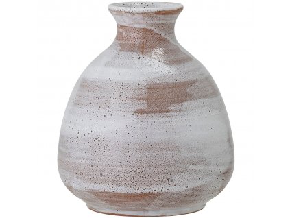 bloomingville delano vase brown stoneware 1