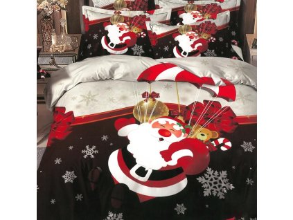 Obliečky Santa na padáku Bavlna 3-dielna súprava