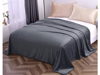 deka tmavošedá