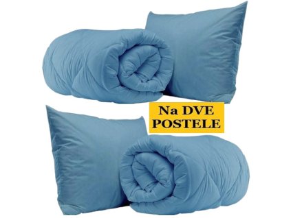 paplon vankúš modrý na dve