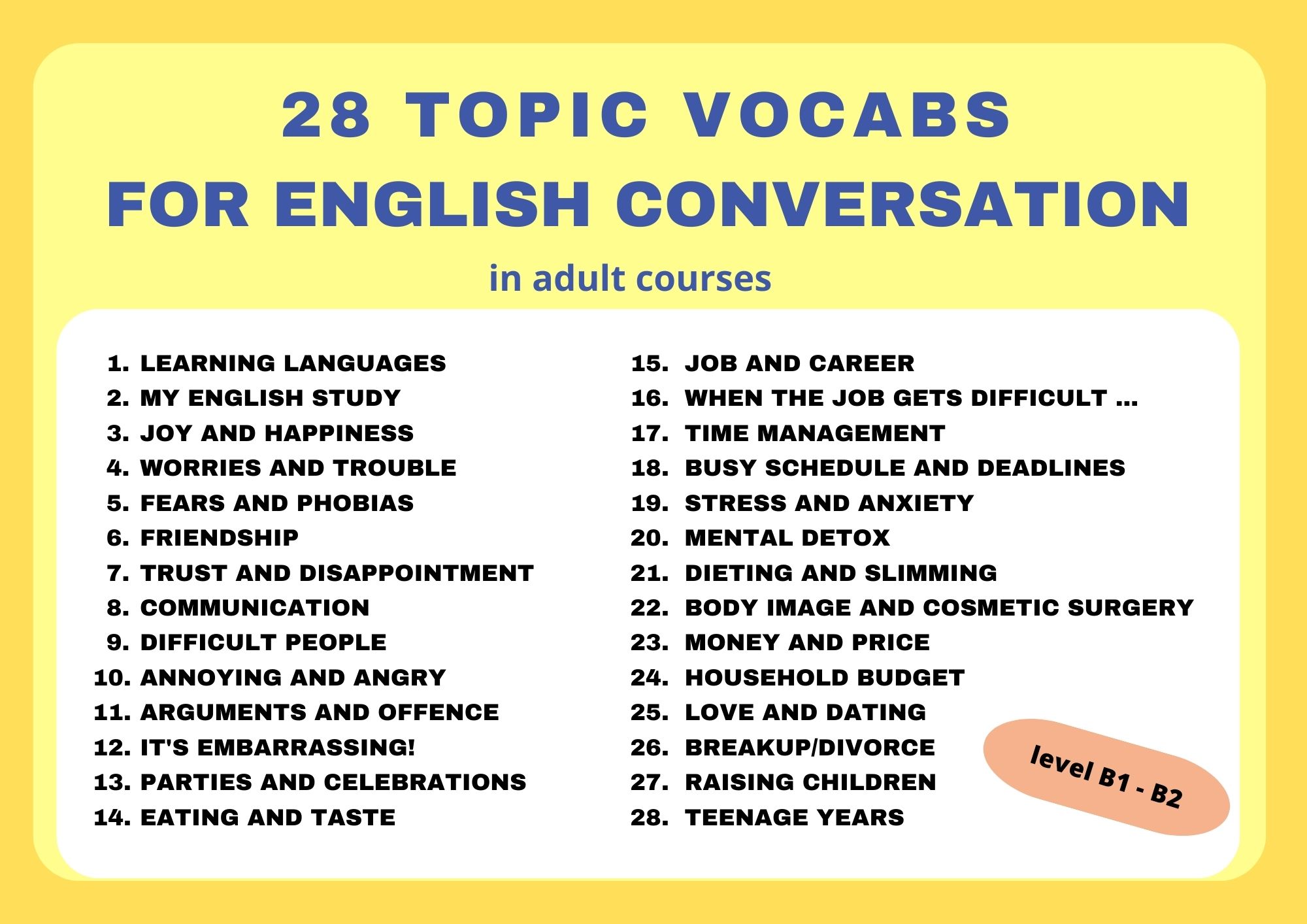 topic vocabs