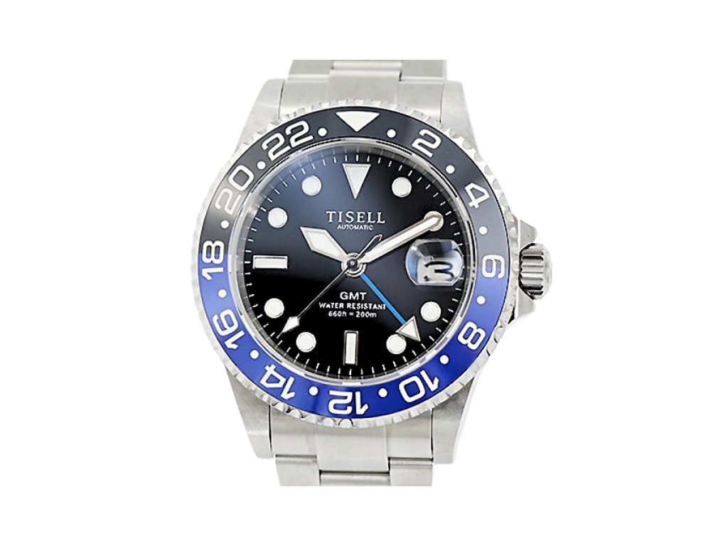 TISELL True GMT 9075 MIYOTA Automatic Movement Black-Green
