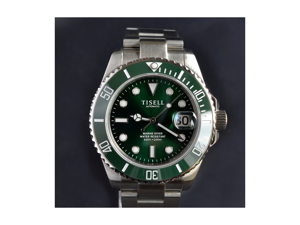 TISELL Automatic Diver Watch 40 mm, Green | Tisell Watch