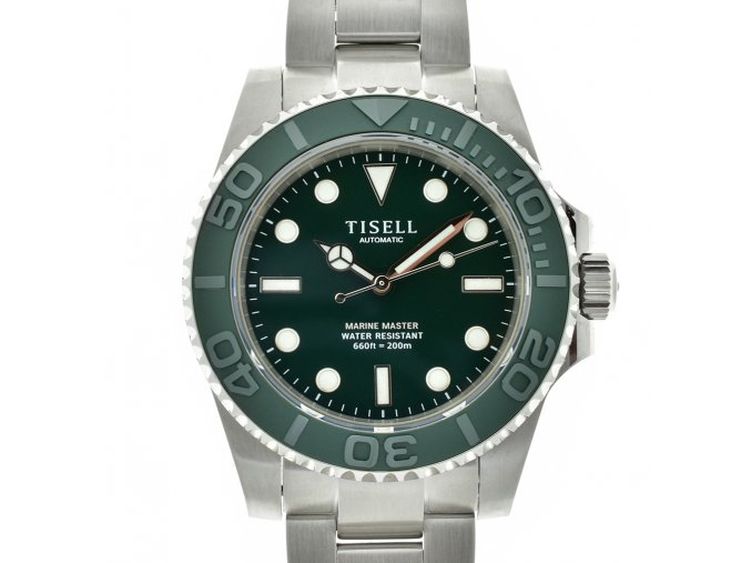 TISELL Deep Ocean Automatic Diver Watch Green 40 mm