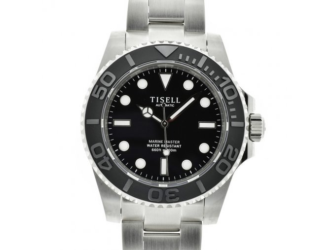 TISELL Deep Ocean Automatic Diver Watch Black 40 mm