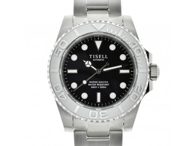 TISELL Deep Ocean Automatic Diver Watch Silver 40 mm