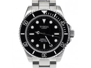 TISELL Automatic Vintage Diver Watch 40 mm Black Without Date