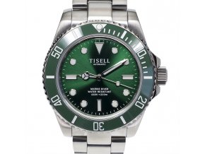 TISELL Automatic Diver Watch Green Without Date 40 mm