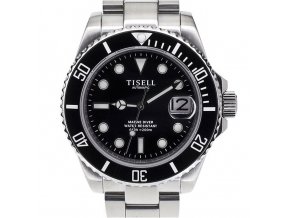 TISELL Automatic Diver Watch Black 40 mm