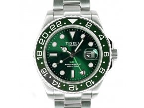 TISELL Automatic Diver Watch 40 mm, GMT Green Shop
