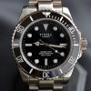 TISELL Automatic Diver Watch Black Without Date 40 mm