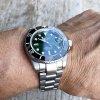 TISELL Automatic Diver Watch Black-Green 40 mm