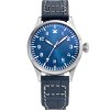 TISELL Pilot Watch 40 mm Blue Date