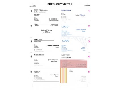 predlohy vizitky