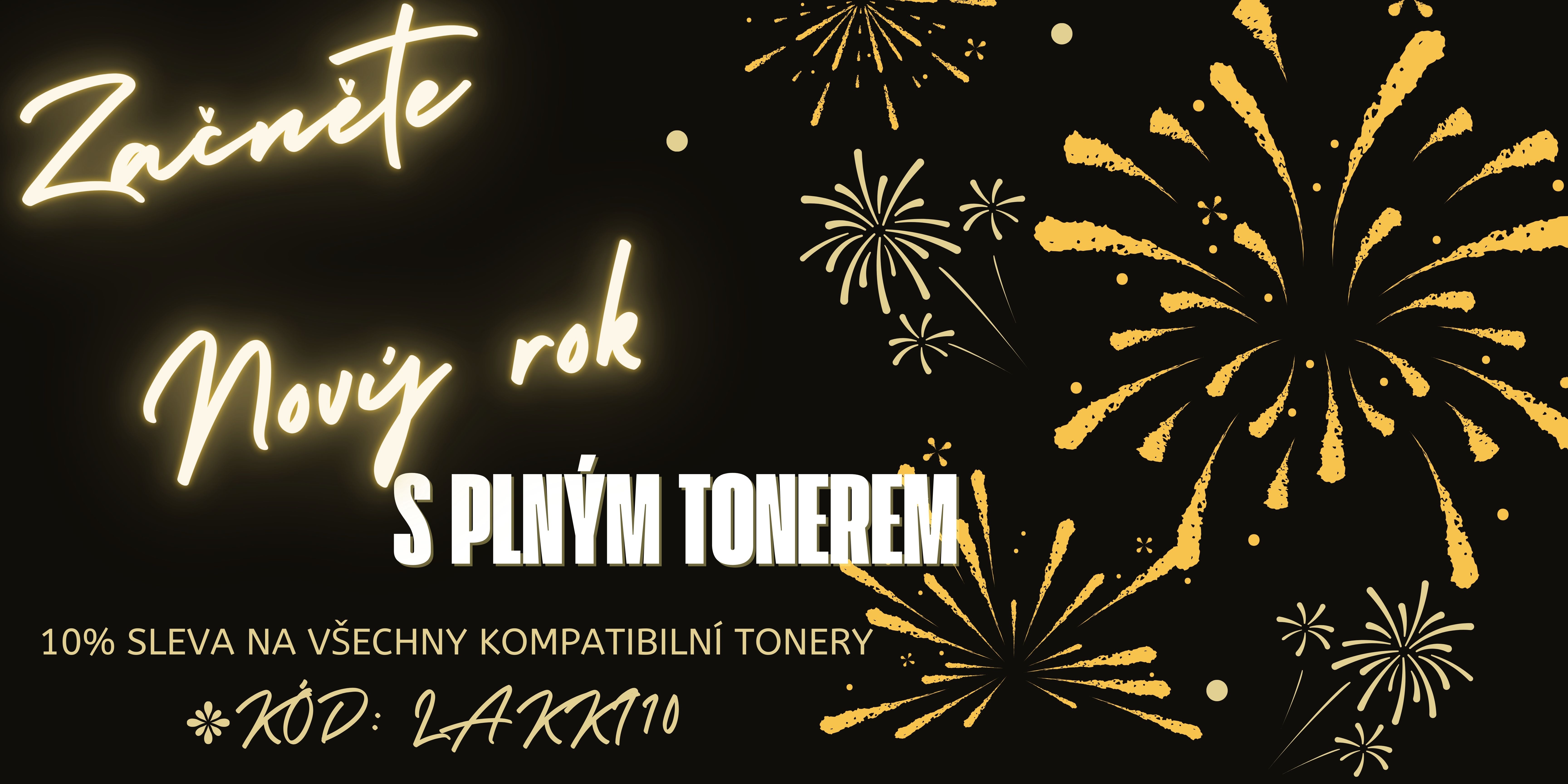 Novoroční tisk - 10% sleva na kompatibilní tonery