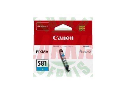 Canon originální ink CLI581 C, cyan, 5,6ml, 2103C001, Canon PIXMA TR7550, TR8550, TS6150, TS6151, TS8150, TS81