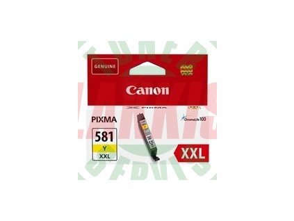 Canon originální ink CLI-581Y XXL, yellow, 11.VIIml, 1997C001, very high capacity, Canon PIXMA TR7550, TR8550, TS6150, TS8150, TS9