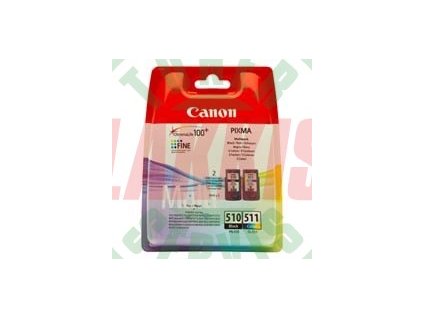 Canon originální ink PG-510/CL-511, black/color, blistr, 220, 245str., 9ml, 2970B010, typ B, Canon MP240, 260, 270,