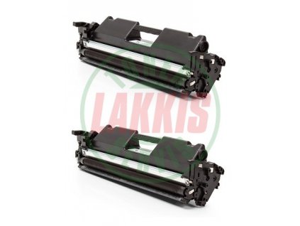 2 X Lakkis toner HP CF217A - Kompatibilní černá náplň