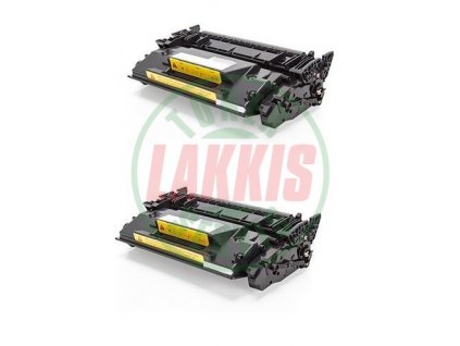 2 x Lakkis toner HP CF259X - Kompatibilní černá náplň - NOVÝ ČIP -