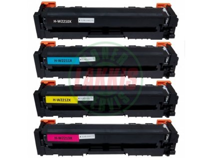 Lakkis toner HP W2210A ( BK + CMY ) - Kompatibilní sada náplní | MULTIPACK |