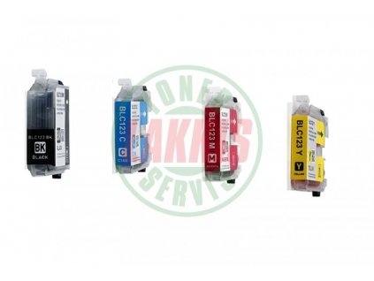 Brother LC-121 CMYK - Kompatibilní modrá červená žlutá a černá náplň / MULTIPACK / pro Brother MFC J 245 / 285 DW / 470 DW / 475 DW / 650 DW / 870 DW / 875 DW / 970 DW / DCP J 132 W / DCP J 150 Series / DCP J 152 / DCP J 552 DW / DCP J 752 DW