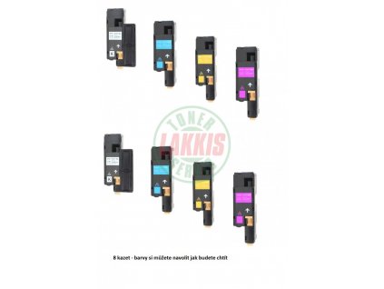 2 x toner Epson C13S050611 - 2 - 3 - 4   / Multipack / - kompatibilní balení všech barev  pro Aculaser C 1700 / C 1750 N / C 1750 W / CX 17 / CX 17 NF / CX 17 WF