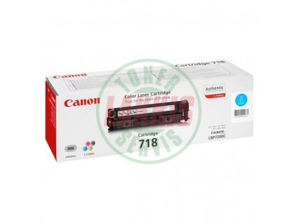 Canon CRG-718C - Originální modrý toner pro Canon i SENSYS LBP 7210 Cdn, Canon i SENSYS  LBP 7660 cdn, Canon i SENSYS MF 8540 cdn, Canon i SENSYS MF 724